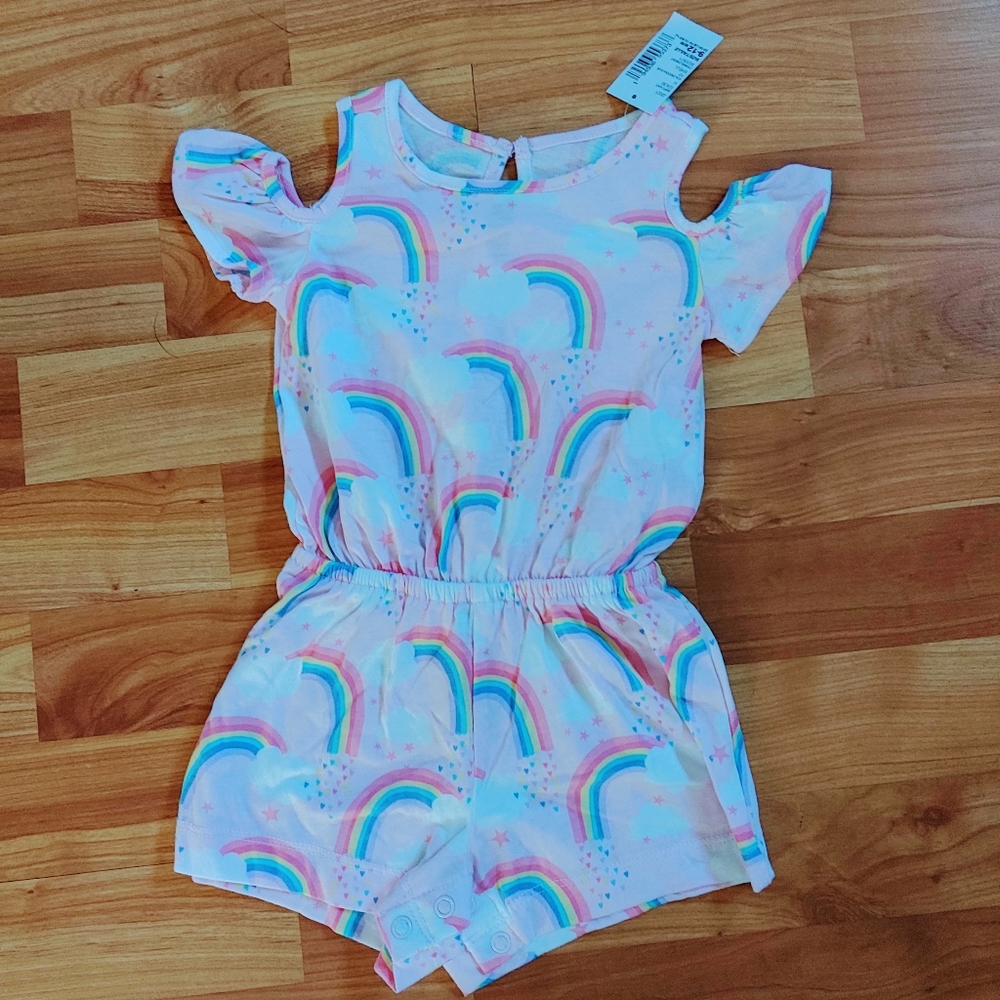 Baby Girl 9-12m Raindows Cold Shoulder Romper